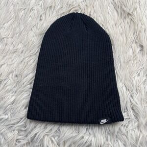 Nike Men's OS Black Knit Beanie Hat Skate Urban Athleisure